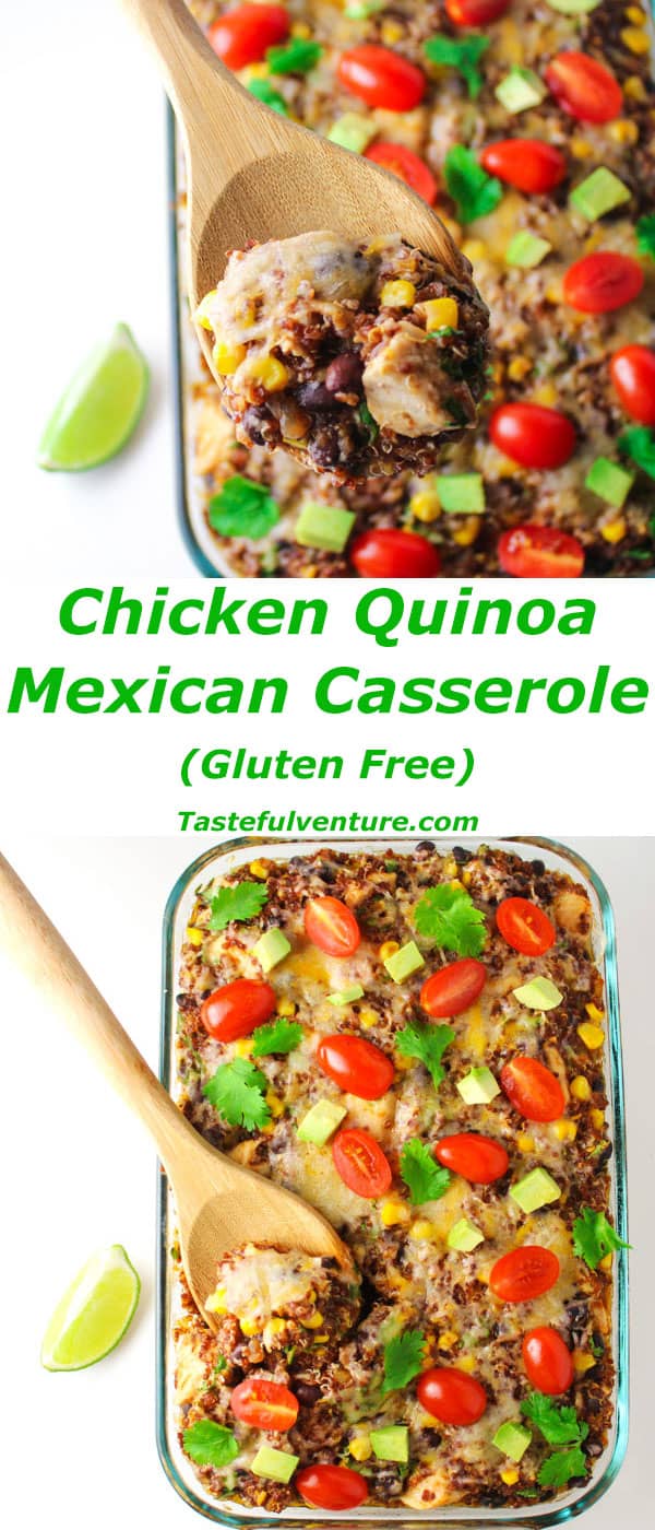 Chicken Quinoa Mexican Casserole 