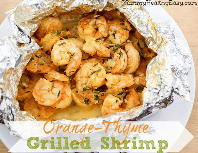 Orange Thyme Grilled Shrimp | 15 Easy Foil Packet Recipes