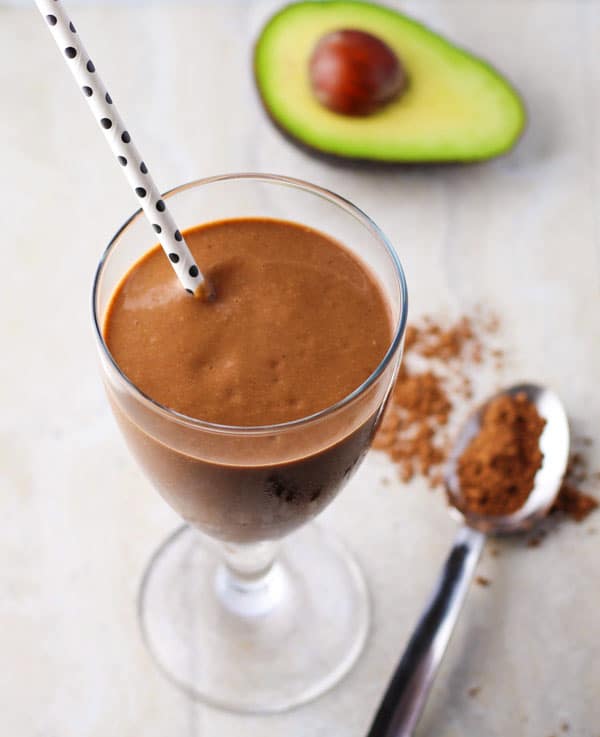 Healthy Chocolate Avocado Smoothie 