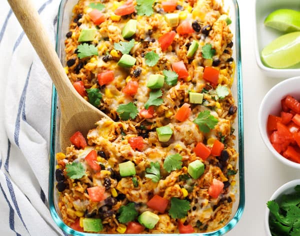 Mexican Chicken and Rice Casserole 