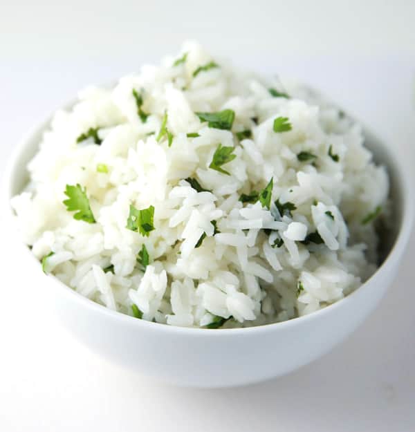 This Cilantro Lime Rice is a crowd favorite! It's the perfect side to any Mexican dish!