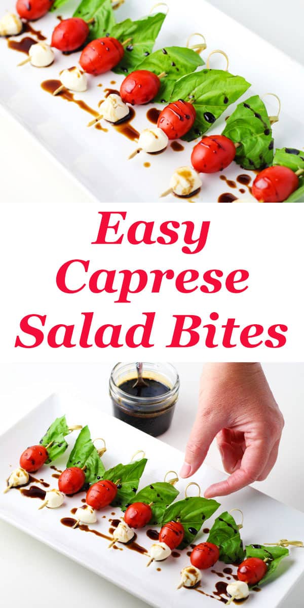Easy Caprese Salad Bites, this is the perfect appetizer that everyone will love!