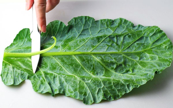 How To Blanch Collard Greens ~ This is so easy and takes less than 5 minutes to do. These are perfect for creating healthy wraps, etc.