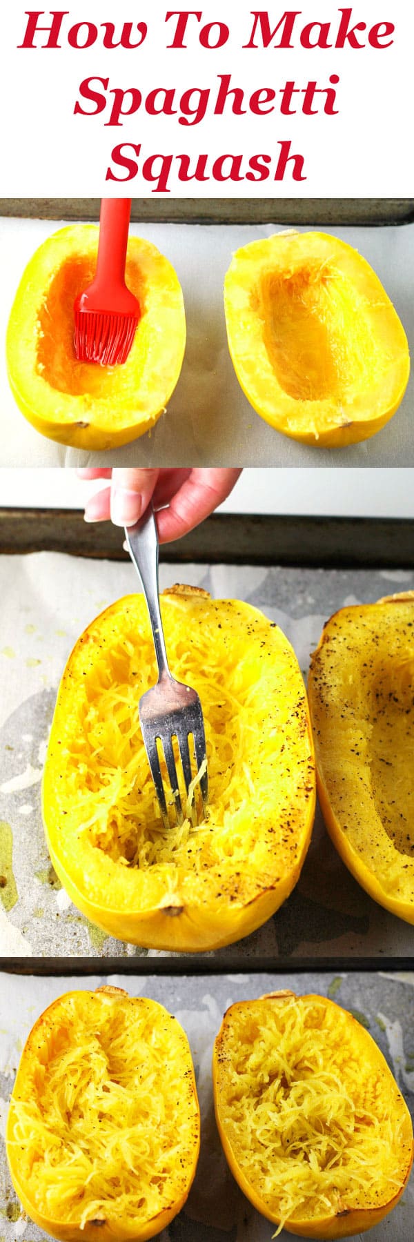 How To Make Spaghetti Squash ~ This is easy peasy and is the perfect replacement for regular pasta!