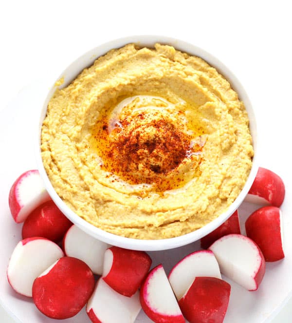 Top 10 Recipes For Memorial Day - Spicy Hummus, this is the perfect dip for all your veggies!