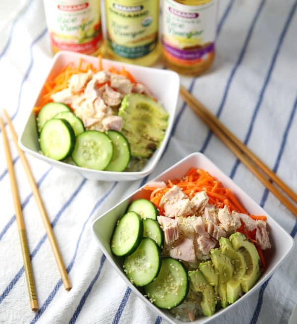 #ad Easy Tuna Sushi Bowls - These are so healthy, delicious, and perfect for meal prepping! | Tastefulventure.com made in partnership with @NAKANOSplash #NAKANONewYear #NewYearSwaps #IC