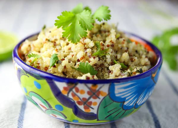 This Cilantro Lime Quinoa only requires 3 simple ingredients and goes perfectly with any Mexican meal!