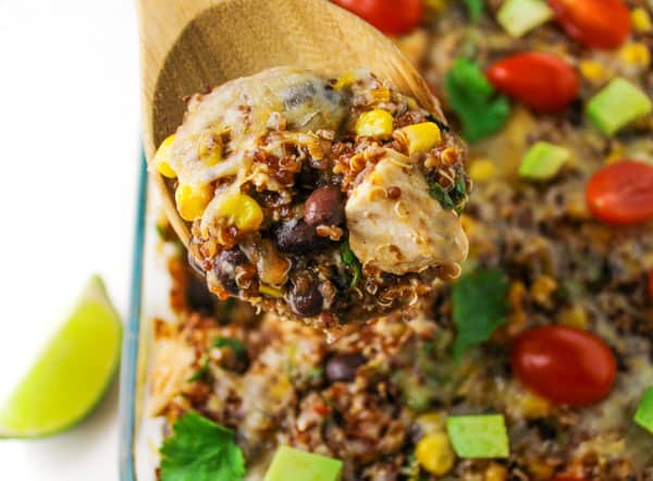 Chicken Quinoa Mexican Casserole 