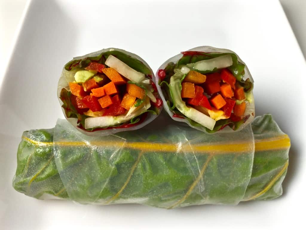 Rainbow Veggie Spring Rolls 