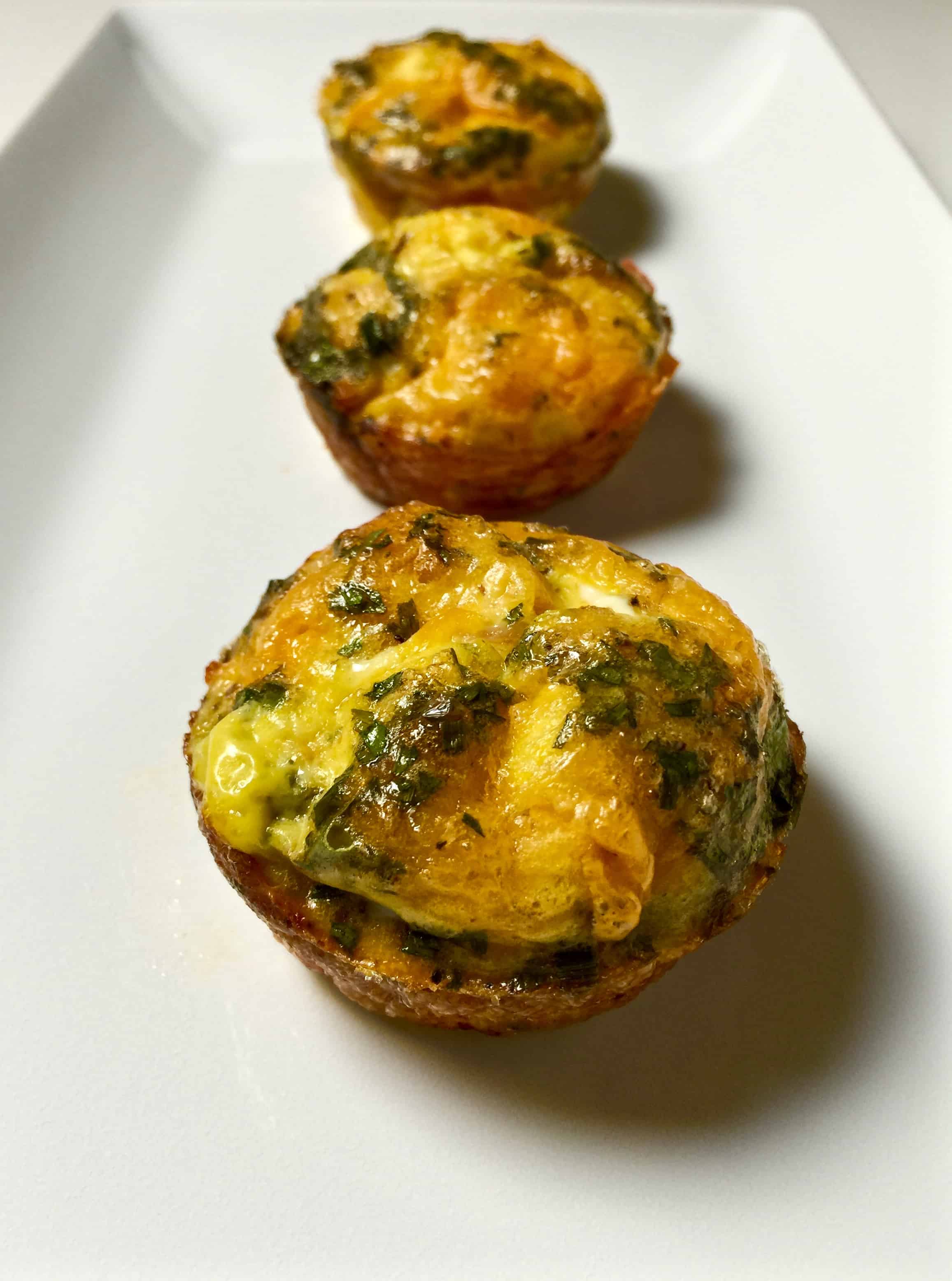 Mini Ham and Cheese Frittatas - Tastefulventure