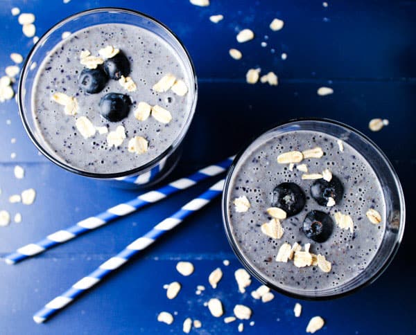 blueberry oatmeal smoothie