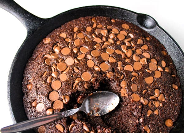 easy skillet brownies 