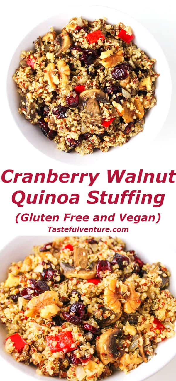 Cranberry Walnut Quinoa Stuffing 