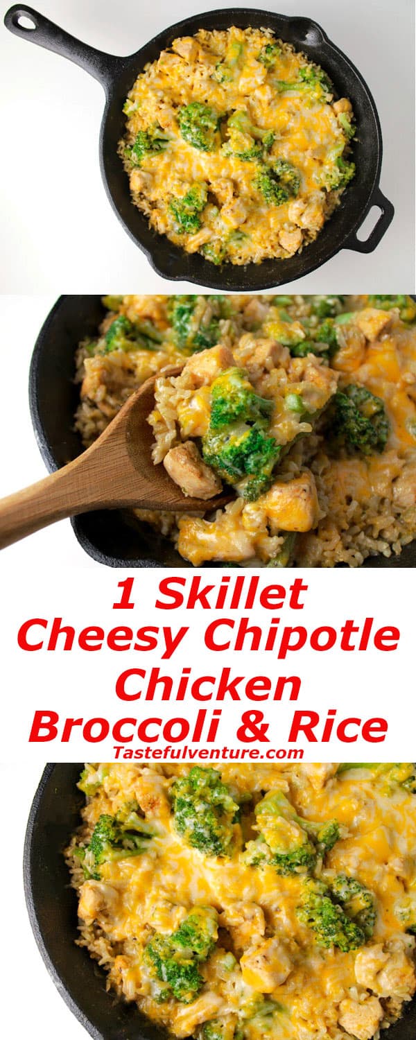 Cheesy Chipotle Chicken Broccoli and Rice