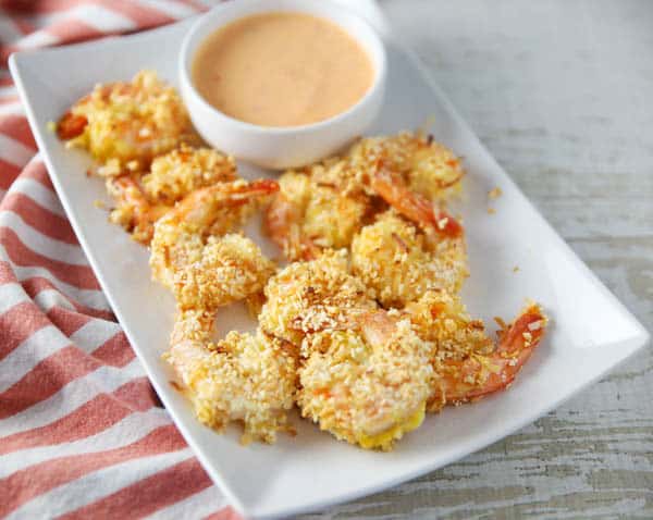 Baked Coconut Shrimp with Spicy Mayo Dipping Sauce