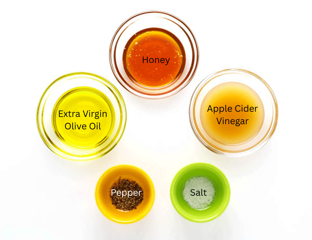 Ingredients for Apple Cider Vinaigrette