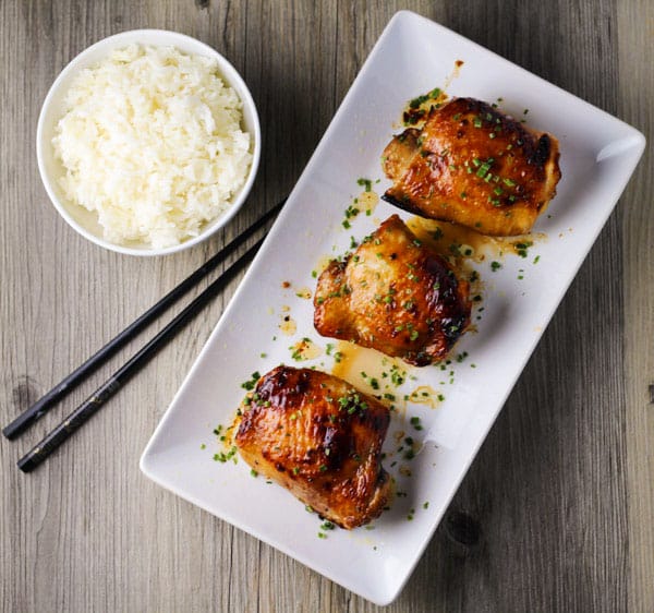 Baked Asian Chicken Thighs