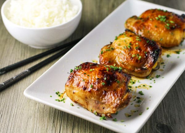 Baked Asian Chicken Thighs