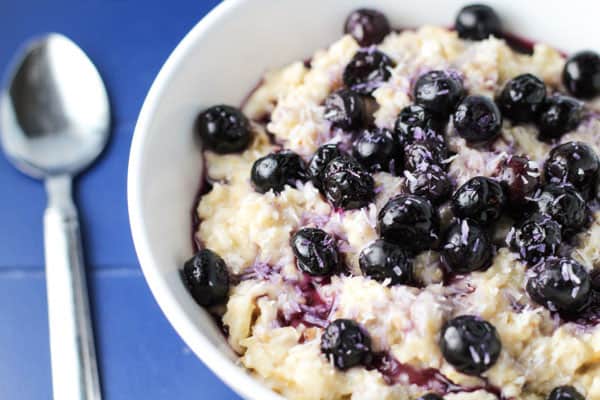 Blueberry Coconut Steel-Cut Oats