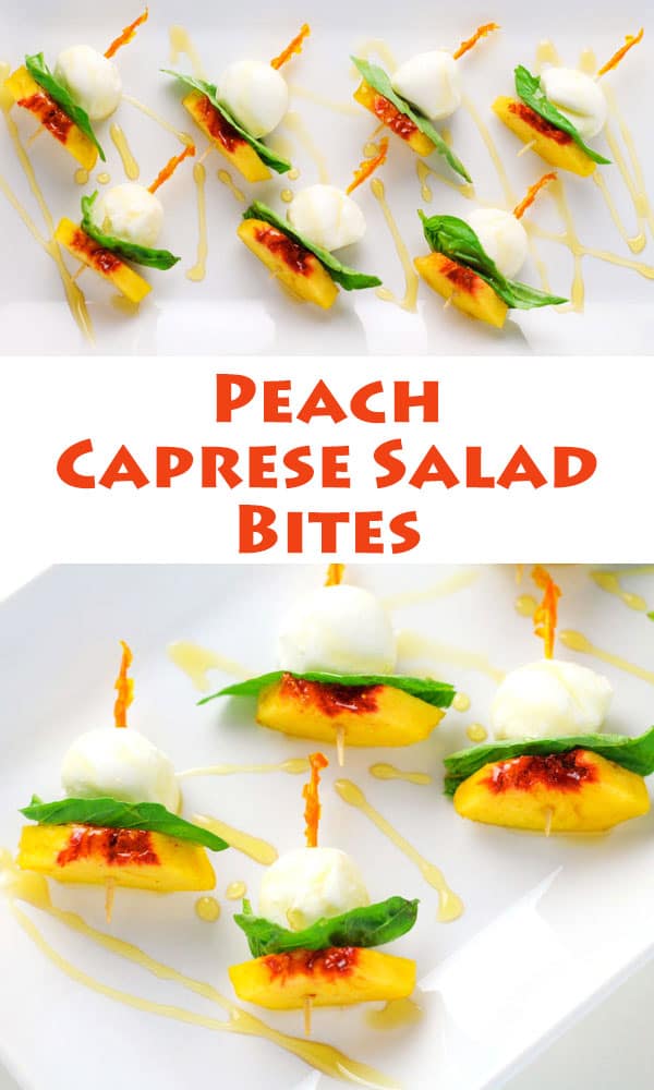 Peach Caprese Salad Bites 