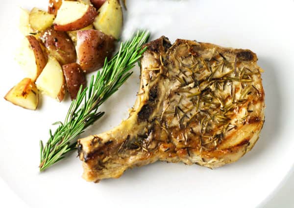 Grilled Rosemary Pork Chops 