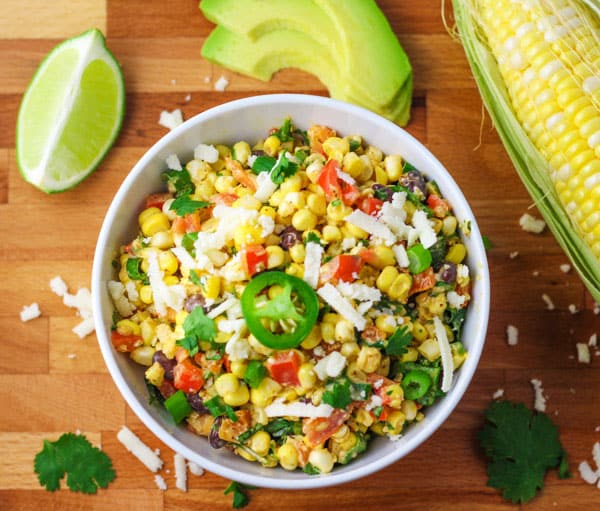 Mexican street corn salad