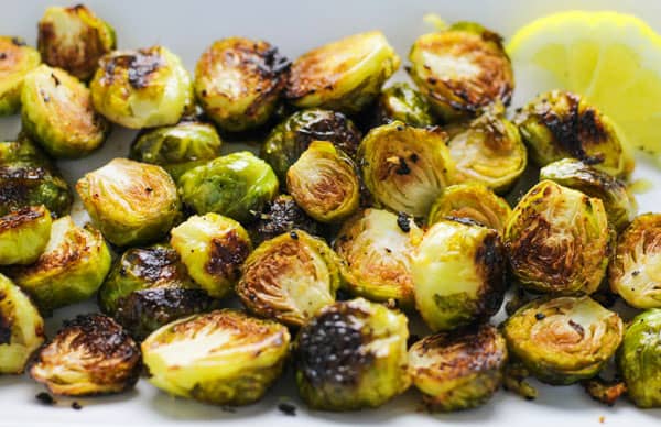 Roasted Brussels Sprouts with Lemon and Ginger