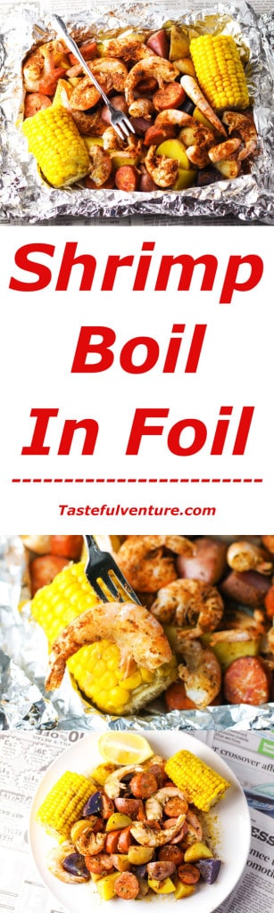 Shrimp Boil in Foil - Tastefulventure