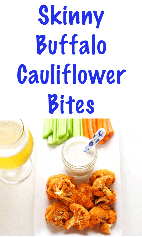 Skinny Buffalo Cauliflower Bites