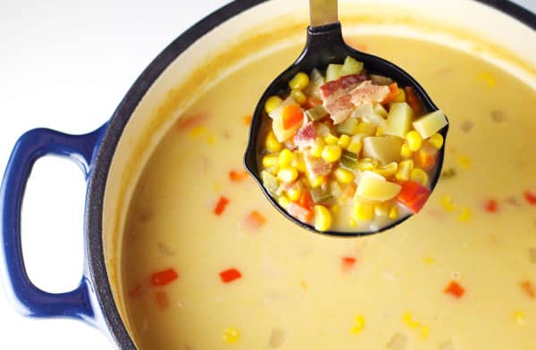 Southern Style Corn Chowder with Bacon