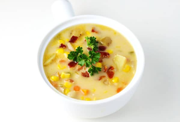 Southern Style Corn Chowder with Bacon 