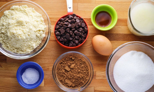 ingredients for Gluten Free Brownies