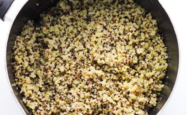 cooked quinoa