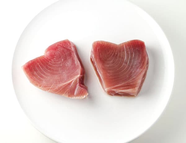 tuna steaks on a plate