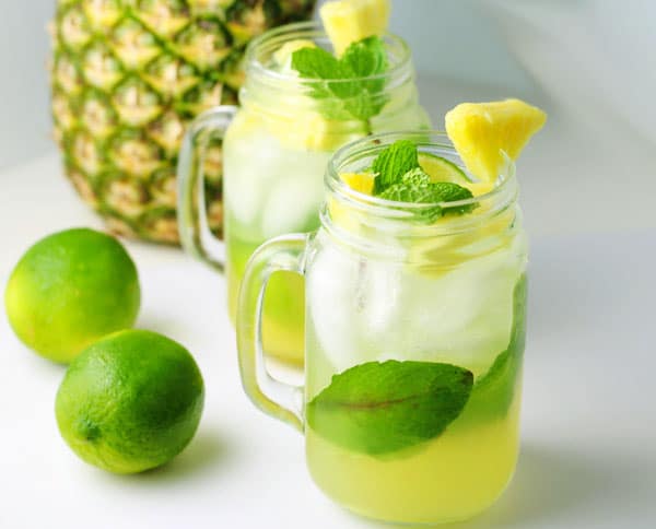 Top 10 Recipes For Memorial Day - Pineapple Mojitos, these are so light and refreshing!