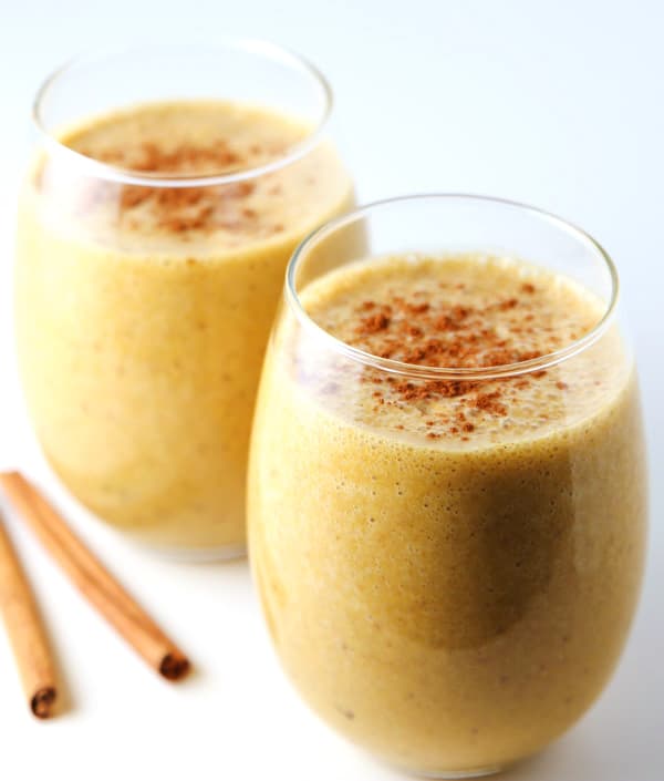 #ad This Cinnamon Turmeric Smoothie is so creamy and delicious! We made this dairy free in partnership with @Silk #PlantBasedGoodness