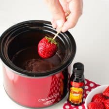 Little Dipper CrockPot Chocolate Fondue - A Year of Slow Cooking