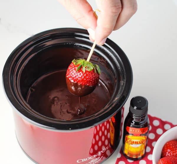 Little Dipper CrockPot Chocolate Fondue - A Year of Slow Cooking