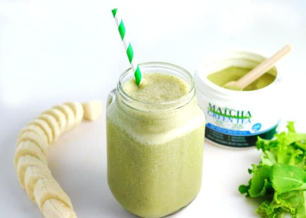 Detox Matcha Banana Kale Smoothie - Tastefulventure