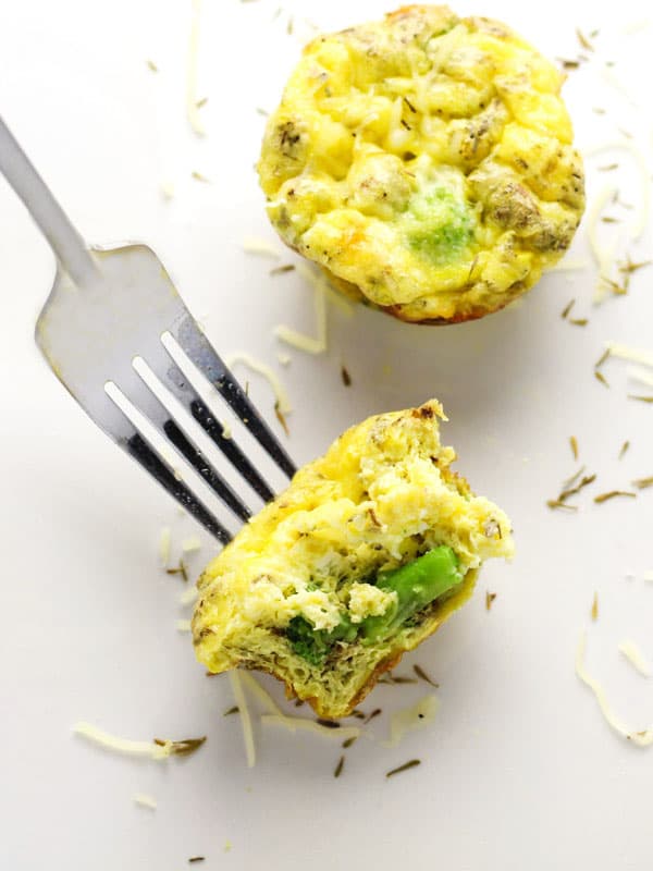 broccoli cheese egg muffins