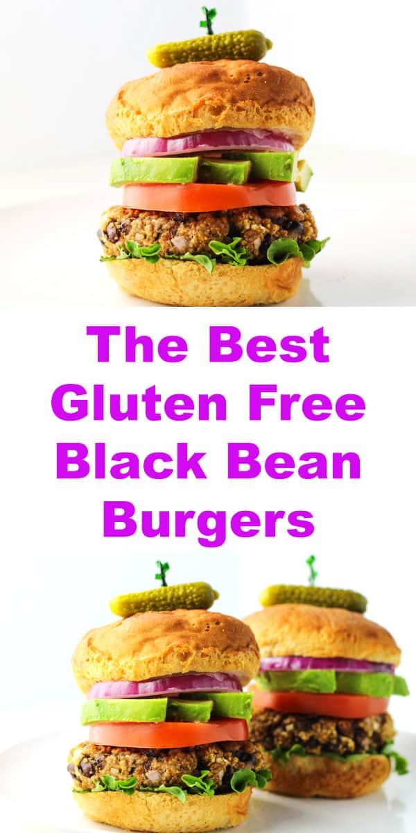 These are seriously THE BEST Gluten Free Black Bean Burgers!