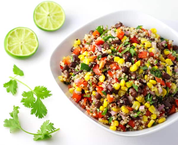 Tex Mex Vegetarian Quinoa Salad - Tastefulventure