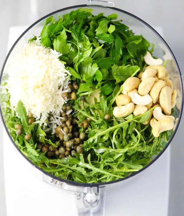 Ingredients for Arugula Pesto