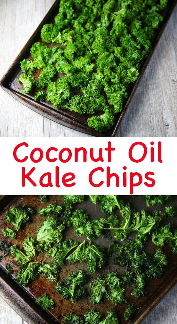 These Coconut Oil Kale Chips are super easy to make and are way better than any store bought kind! 