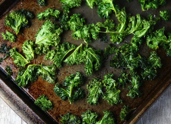 These Coconut Oil Kale Chips are super easy to make and are way better than any store bought kind! 