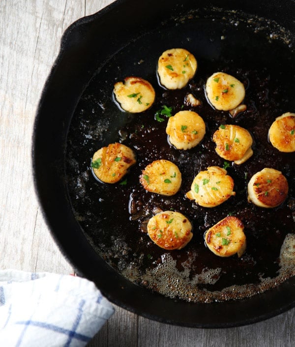 These Easy Brown Butter Scallops are so luscious, tender, and literally melt right in your mouth!