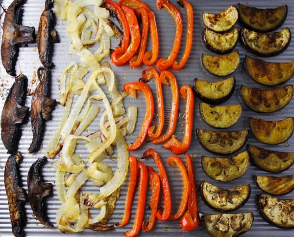 Easy Roasted Vegetables for any time of the year! Eat as is, top your favorite pizza, or use on top of rice bowls!
