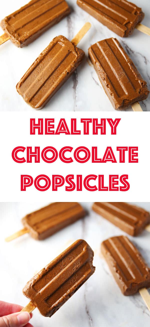 These Healthy Chocolate Popsicles are made with simple, fresh, and organic ingredients. It's definitely a treat you can feel good about eating!