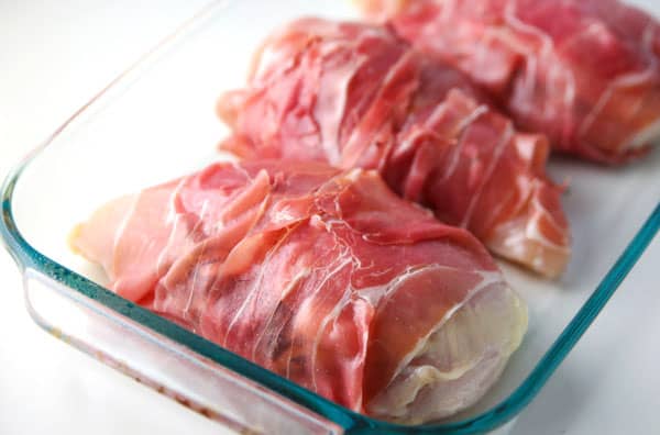 Prosciutto Wrapped Chicken Stuffed with Brie and Rosemary - This can be made in 30 minutes and is so juicy and flavorful!