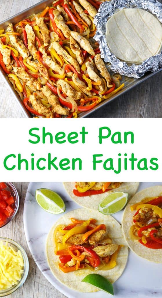 Sheet Pan Chicken Fajitas - Tastefulventure